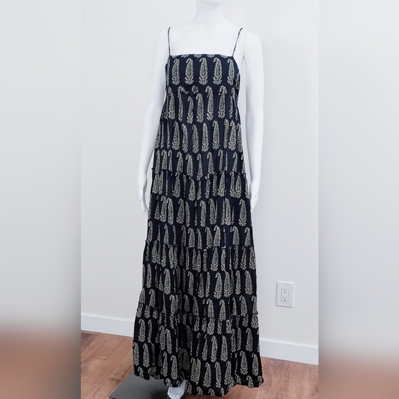 Denim and Supply Ralph Lauren Paisley Printed Tiered books Maxi dress S/P - Picture 9 of 10